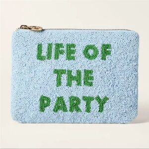 KATE SPADE X TARGET LIFE OF THE PARTY BEADED CLUTCH. NWT